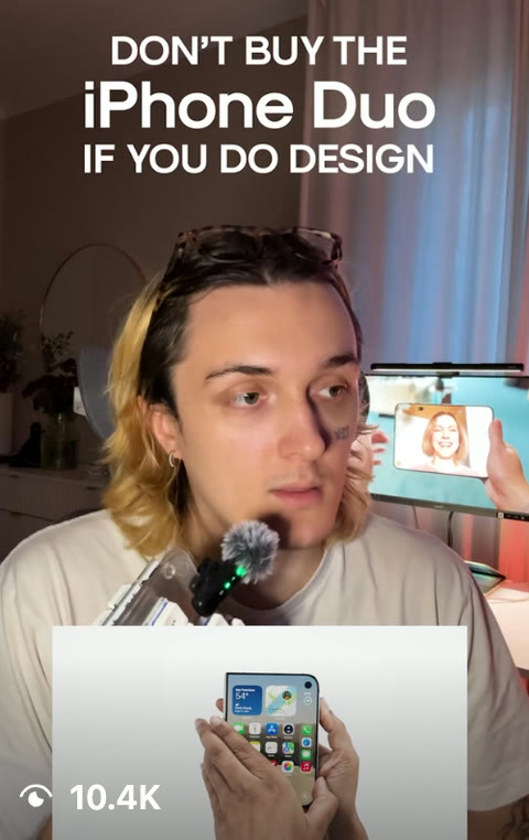 dont buy the iPhone Duo if you do design, 10.4K views